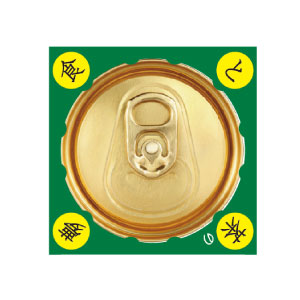 缶用ネックPOP装着の上部写真