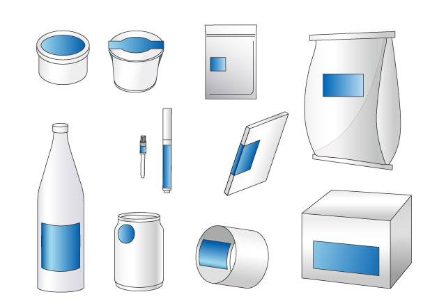 ラベルの貼り方