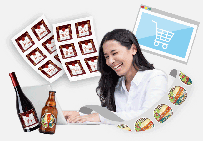 シール、ラベルのオンライン印刷サービス「HappyLabels」