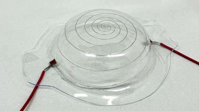 三次元形状への配線