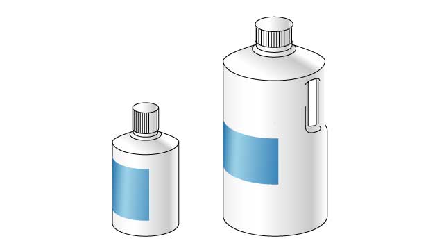 溶剤ボトル