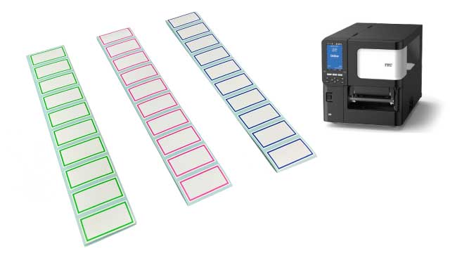 検体管理用ラベルとプリンター