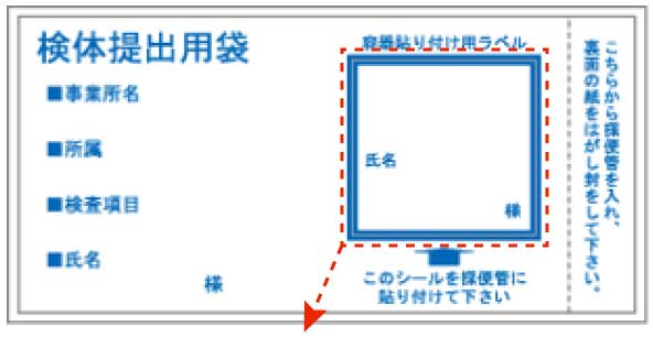 この部分を容器用ラベルとして使用します