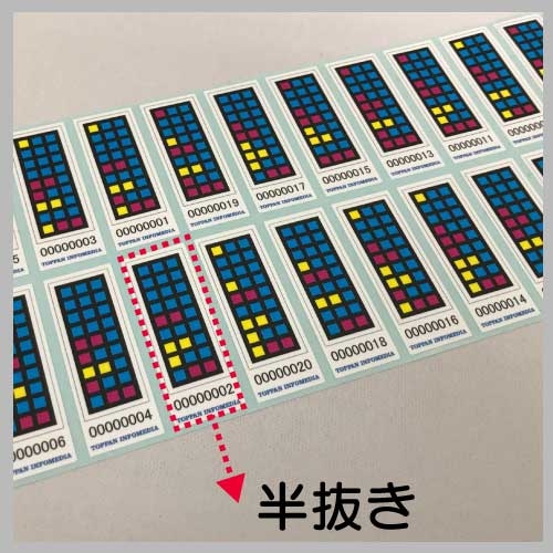 タックラベルの抜き加工（ハーフカット・フルカット）｜ラベルの基礎