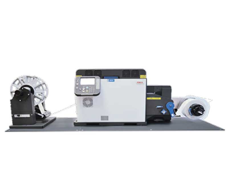 カラーLEDラベルプリンタ+リワインダー