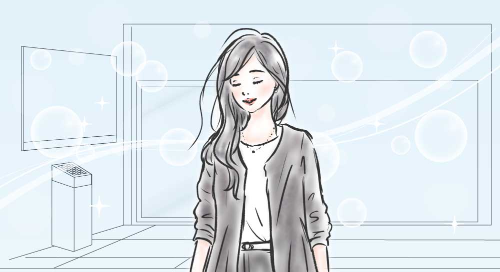 エントランスで芳香