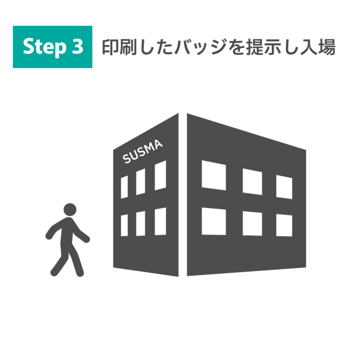 サスマ展入場者登録手順③